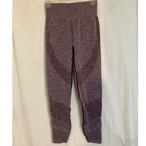 PINK Victoria Secret Seamless High Waist Leggings Burgundy Marled Workout